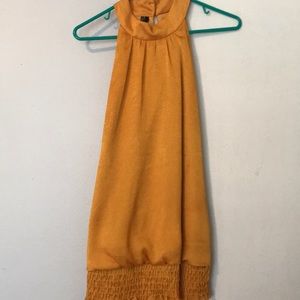 Mustard yellow halter top